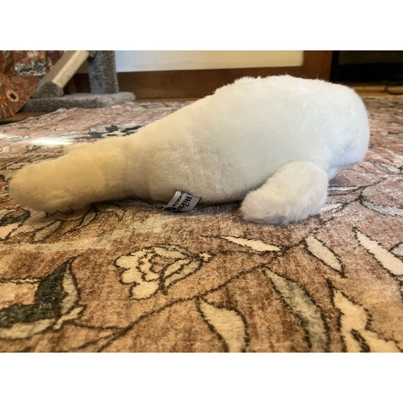NEW Sea World Plush White Beluga Whale 11" Vintage 1980s NEW WITH TAGS NOS - Picture 4 of 8